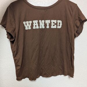 Wanted Brown Crop Top